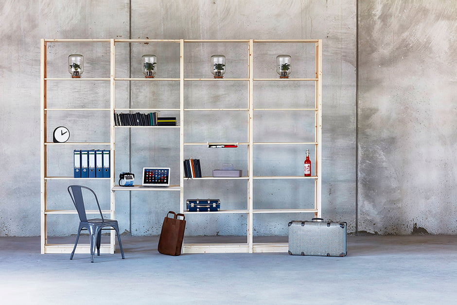 Houten bureaukast